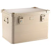 AluBox 78-Liter Alukiste in Beige-Sandfarbe Transportbox