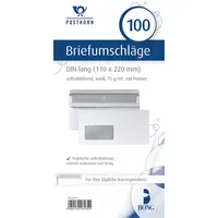 Posthorn Briefumschlag 02220617 DIN lang mit Fenster selbstklebend 75g