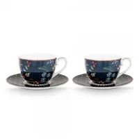 Pip Studio Kaffeetasse 0,28 l Blau 2 St.