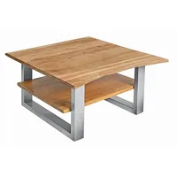 Möbelliebling Couchtisch Baumkante 90 x 90 cm Akazie massiv