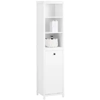 SoBuy Badezimmerschrank Weiß bht ca. 40x173x35cm - Weiß