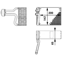 Mahle AE 66 000P Verdampfer Klimaanlage