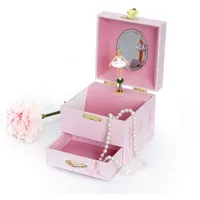 Trousselier 6220975 - Musikspieldose m. Schublade Ballerina, nachtleuchtend