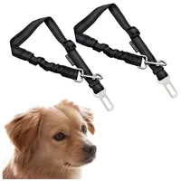 ECENCE - 2x Hunde-Gurt Auto Sicherheitsgurt Hundegeschirr elastisch