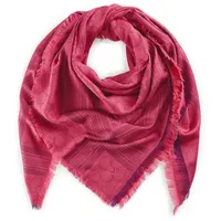 Codello Modetuch Premium XL-Tuch, mit gewebtem Monogramm-Muster, rot