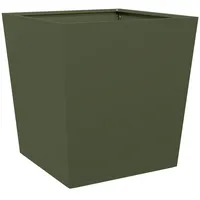 VidaXL Pflanzkübel Olivgrün 50x50x50 Stahl