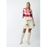 Codello Schal mit großem Karo-Muster pink Damen