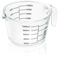 GEFU Messbecher DIMENSO 1,0 Liter aus Borosilikatglas