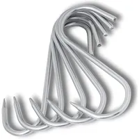 TronicXL 10 Stück große S-Haken EDELSTAHL 200mm x 10mm