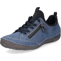 Rieker Damen Schnürschuh Halbschuh Schlupf Zierreißverschluss 52573, Größe:38 EU,