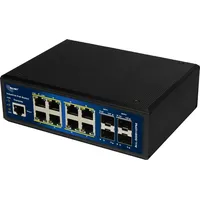 Allnet Switch industrial full managed Layer2+ 12 Port GbE•