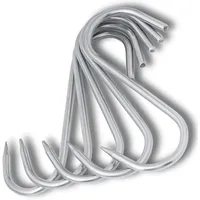 TronicXL 20 Stück Premium S-Haken EDELSTAHL 200mm x 10mm