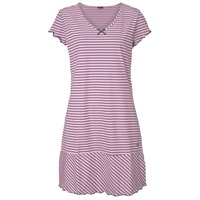 H.I.S. H.I.S Damen Nachthemd rosa-geringelt Gr.36/38