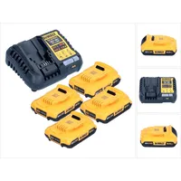 DeWalt DeWalt, Werkzeugakku / 18 V 4x Akku 2,0