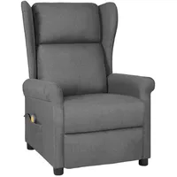 VidaXL Massagesessel Hellgrau Stoff