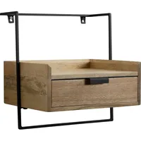 FineBuy FineBuy, Nachttisch, Nachttisch Nachtkonsole 44x45x35 cm Massivholz Hängend