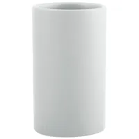 Spirella Zahnputzbecher Zahnbürstenhalter Keramik Tube 7x11,5 cm Weiß Matt,
