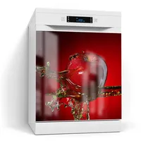 Deqori Magnetfolie für Spülmaschine 60x60 cm | Motiv Flüssigkeit