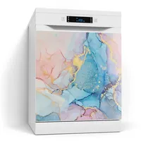 Deqori Magnetfolie für Spülmaschine 60x60 cm | Motiv Goldene