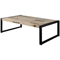Massivmoebel24 Couchtisch Mango 140x80x40 natur bedruckt FACTORY #111 |