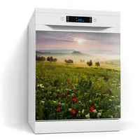 Deqori Magnetfolie für Spülmaschine 60x60 cm | Motiv Idyllisches