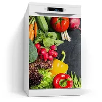 Deqori Magnetfolie für Spülmaschine 60x80 cm | Motiv Schiefertafel