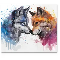Deqori Herdabdeckplatte Glas | einteilig 60x52 cm | Motiv