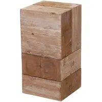 MCW Blumentisch MCW-A15, Blumensäule Blumenständer, Tanne Holz rustikal massiv