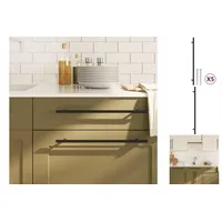 VidaXL Möbelgriffe 5 Stk. Schwarz 320 mm Edelstahl