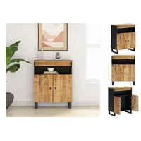 VidaXL Sideboard mit 2 Türen 60x33x75 cm Massivholz Mango