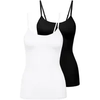 CALIDA Natural Comfort Spaghetti-Top Schwarz 40/42