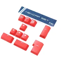 Ducky Keycap Set, Kunststoff (PBT) Double-Shot, rot, 11 Tasten,