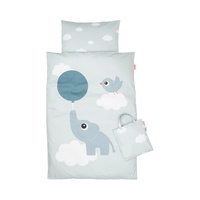Done by Deer Junior Int Elphee Spannbettlaken - Blue