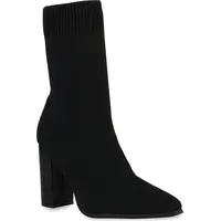 VAN HILL Schlupfstiefeletten in Schwarz