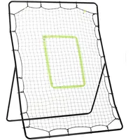 Homcom Baseball Rebounder Tragebar Softball Pitchback-Netz, Rückprallnetz mit Schlag-Zone