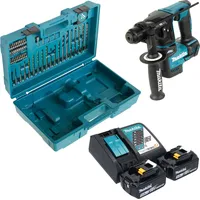 Makita Bohrmaschine + 2x Akku 5,0 Ah + 65