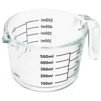 GEFU Messbecher DIMENSO 0,5 Liter aus Borosilikatglas
