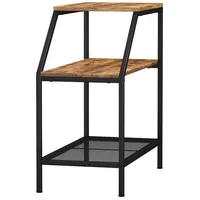 Vicco Anstelltisch Fyrk Eiche Schwarz 30 x 60 cm