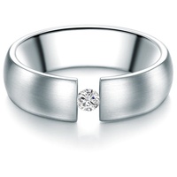 Trilani Ring aus Edelstahl in Silber mit verziert Kristallen