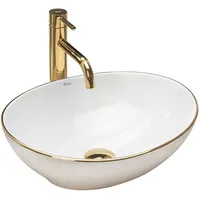 REA Aufsatzwaschbecken Sofia Gold Edge - Rea