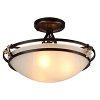 Licht-Erlebnisse Deckenlampe Metall Glas E27 48 cm breit in