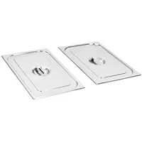 VidaXL Deckel für GN 1/1 Behälter 2 Stk. Edelstahl