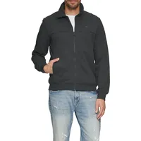 S.Oliver Sweatjacke mit Stehkragen und Logo-Detail, schiefergrau L