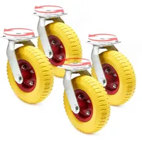 Wiltec Lenkrollen Set 4x Ø220mm Transportrolle 58mm breit bis