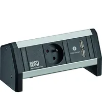 Bachmann DESK 1xUTE 1xUSB Charger Strom GST18