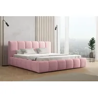 Fun Möbel Polsterbett, Rosa, Textil, 140x200 cm, Schlafzimmer, Betten,