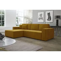Fun Möbel Ecksofa Schlafsofa Sofa CONOR PREMIUM Stoff Kronos