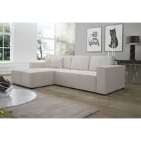 Fun Möbel Ecksofa Schlafsofa Sofa CONOR PREMIUM Stoff Poso