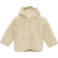 S.Oliver - Teddyplüsch-Jacke mit Öhrchen, Babys, Beige, 68