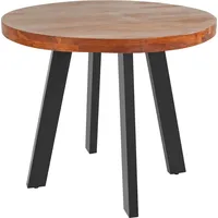 Ab:stil.art.moebel Sophia Ø 130 cm Akazienholz nussbaumfarben/schwarz